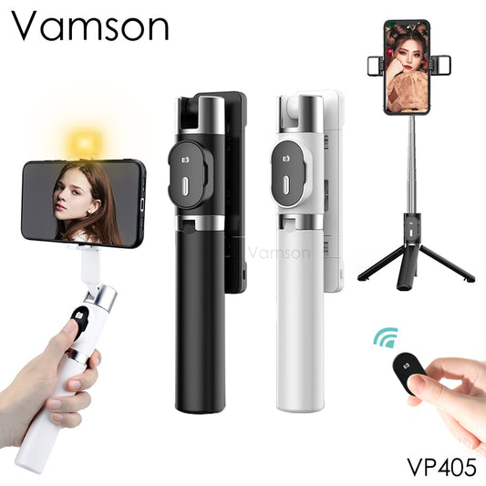 Wireless Bluetooth Remote Fill Light  Mini Tripod Selfie Stick