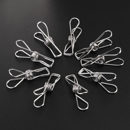 100 to 50 Pieces Multipurpose Stainless Steel Clips