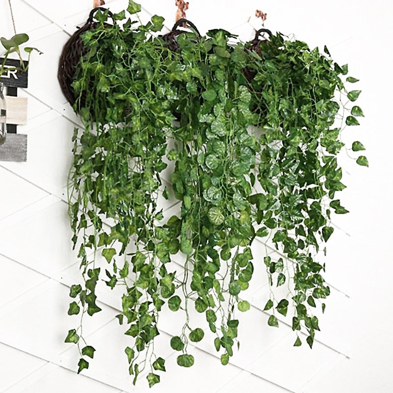 Artificial Vine Plants Hanging Ivy Green Leaves Garland