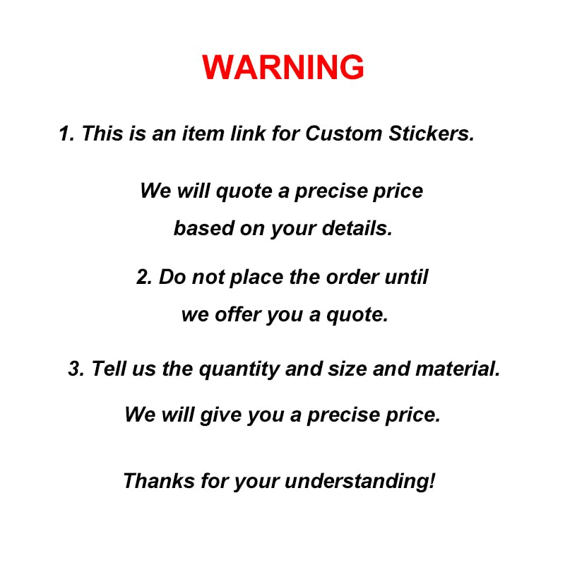 Custom Stickers Your Own Logo Name Label