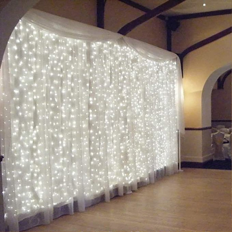3m 100 200 300 LED Curtain String Light Garland