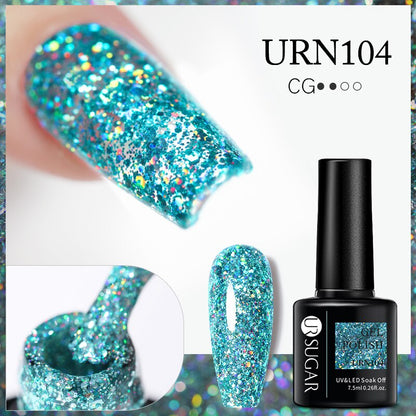 Beauty Glitter Gel Nail Polish Sparkly Sequins UV LED