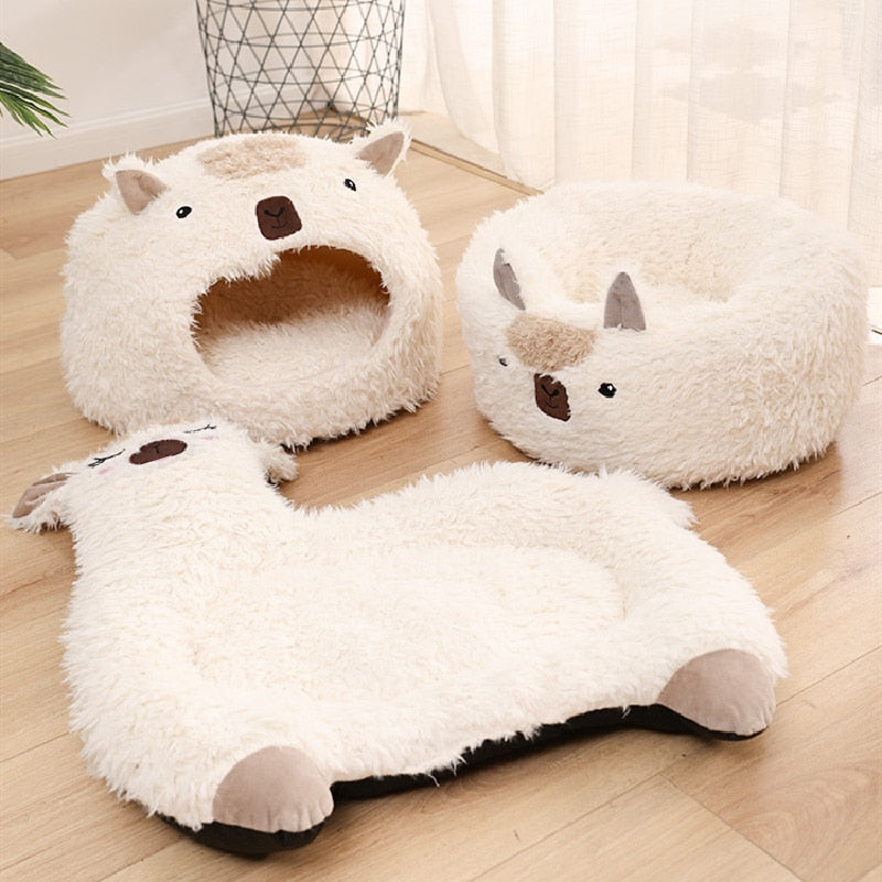 Super Soft Pet Bed Kennel Alpaca Series