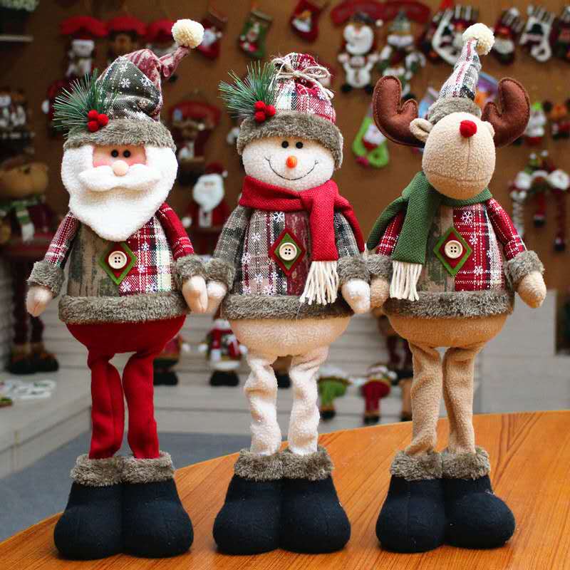 Christmas Dolls Tree Decor New Year Ornament Reindeer