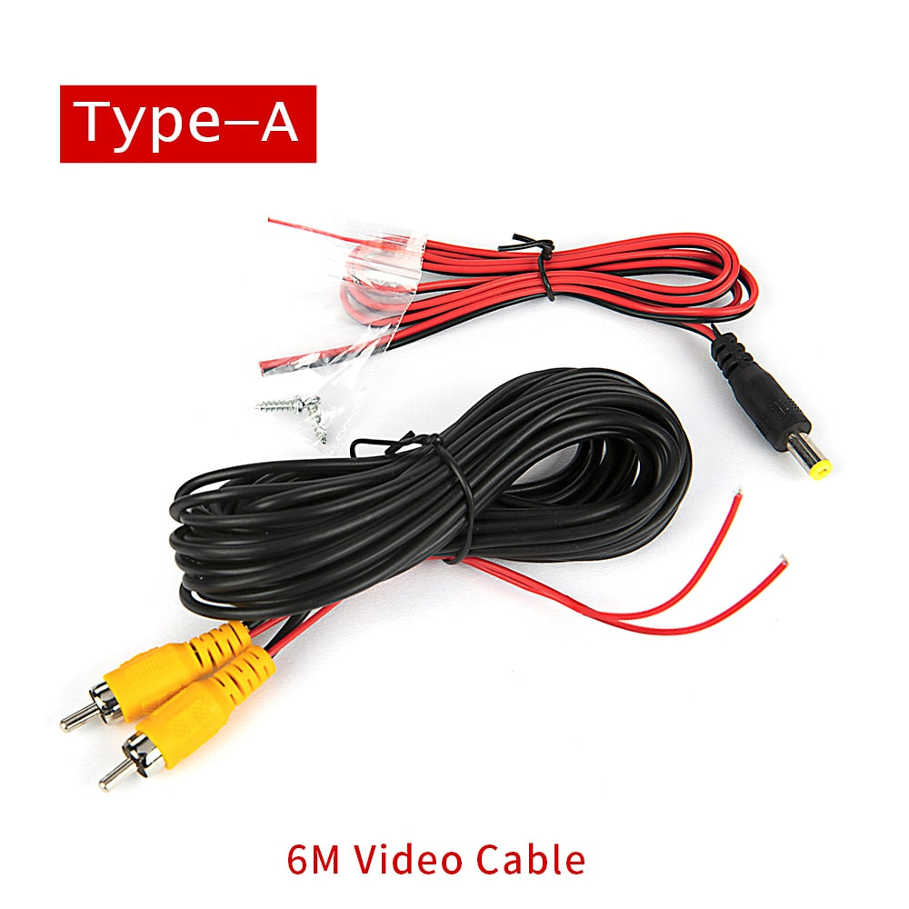 Reverse Camera Video Cable for Car Rear View Parking Universal