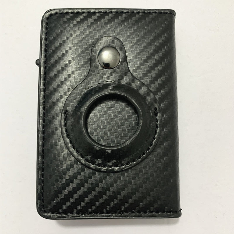 Top Carbon Fiber For Apple Airtag Wallet Business ID Credit Card