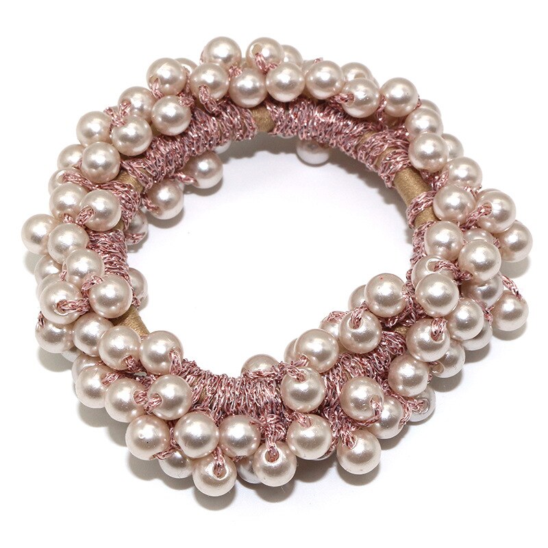 Woman Big Pearl Hair Ties Fashion Korean Style
