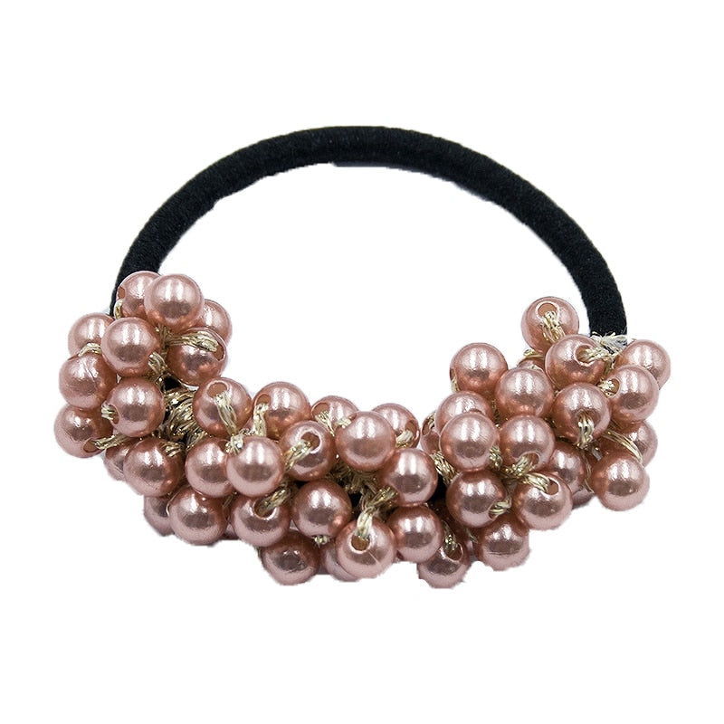 Woman Big Pearl Hair Ties Fashion Korean Style
