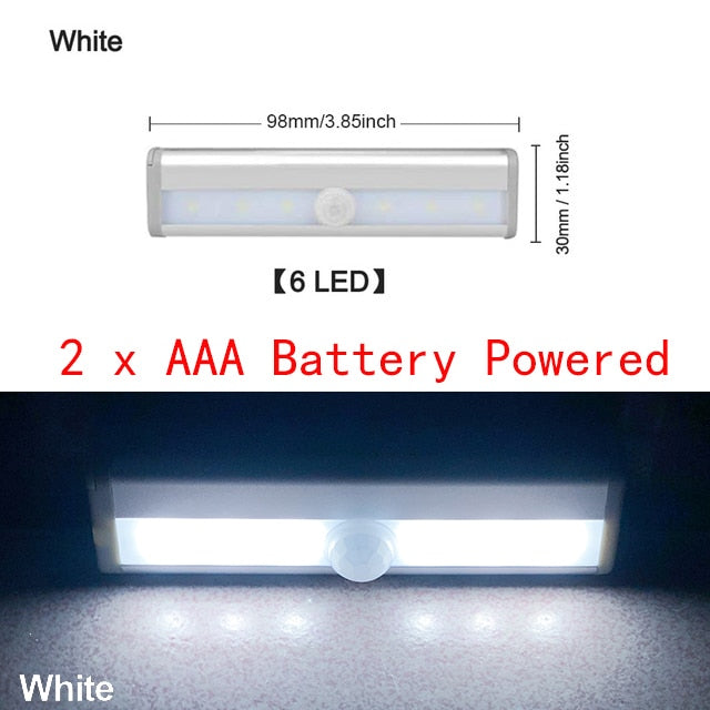 LEDs Under Cabinet Night Light Motion Sensor Closet Light