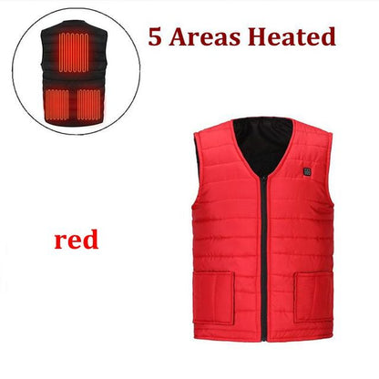 Men Autumn winter Smart heating Cotton Heating Vest