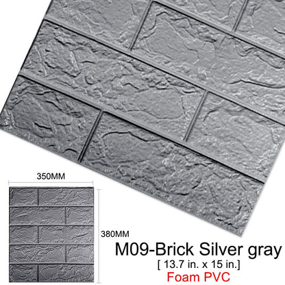 Self-Adhesive 3D Wall Sticker Imitation Brick Marble