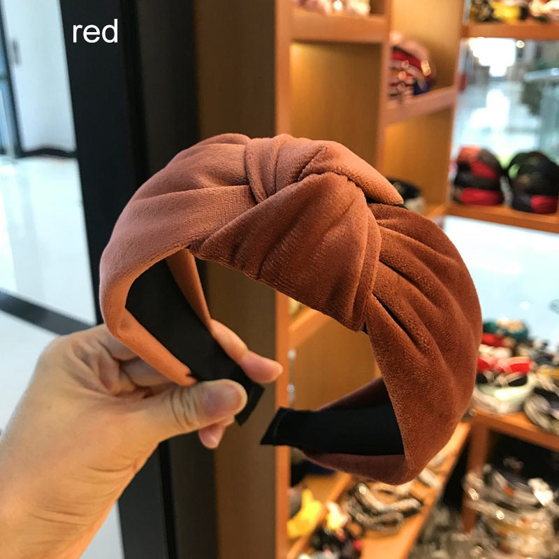 Wide Top Knot Hair Bands For Women Headdress