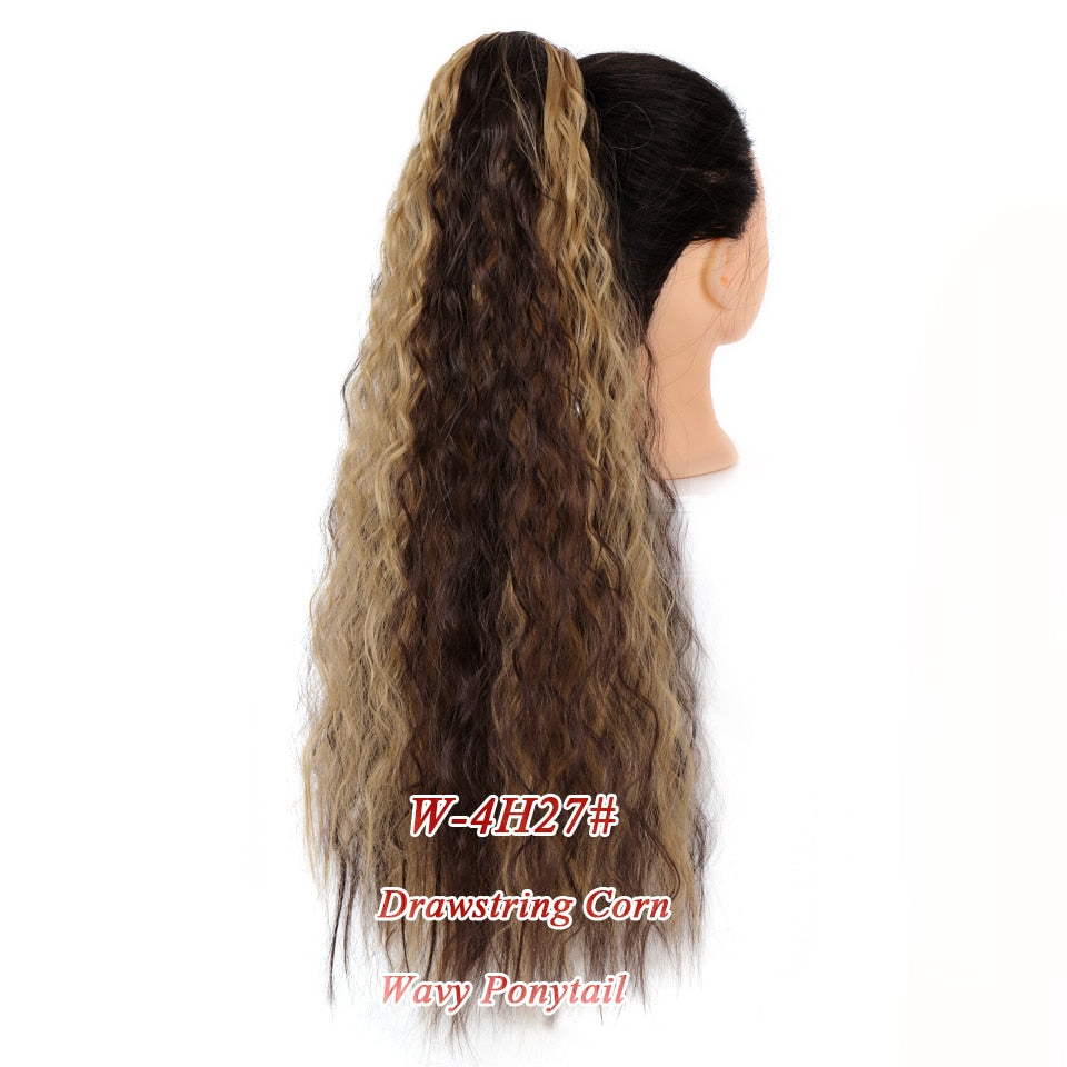 Beauty WTB Long Afro Kinky Curly Ponytail for Women