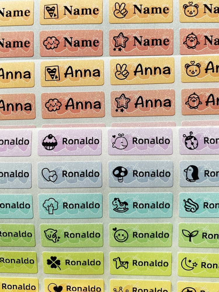 Name Tag Sticker Customize Stickers Waterproof Personalized – Alert Trendy