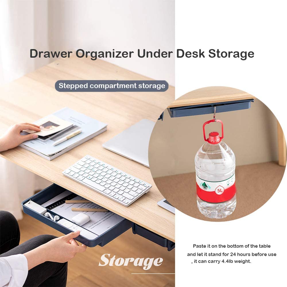 Under Desk Drawer Adhesive Storage Box