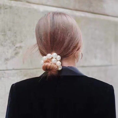 Woman Big Pearl Hair Ties Fashion Korean Style