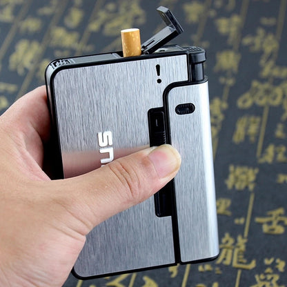 Portable Automatic Cigarette Case Metal Box