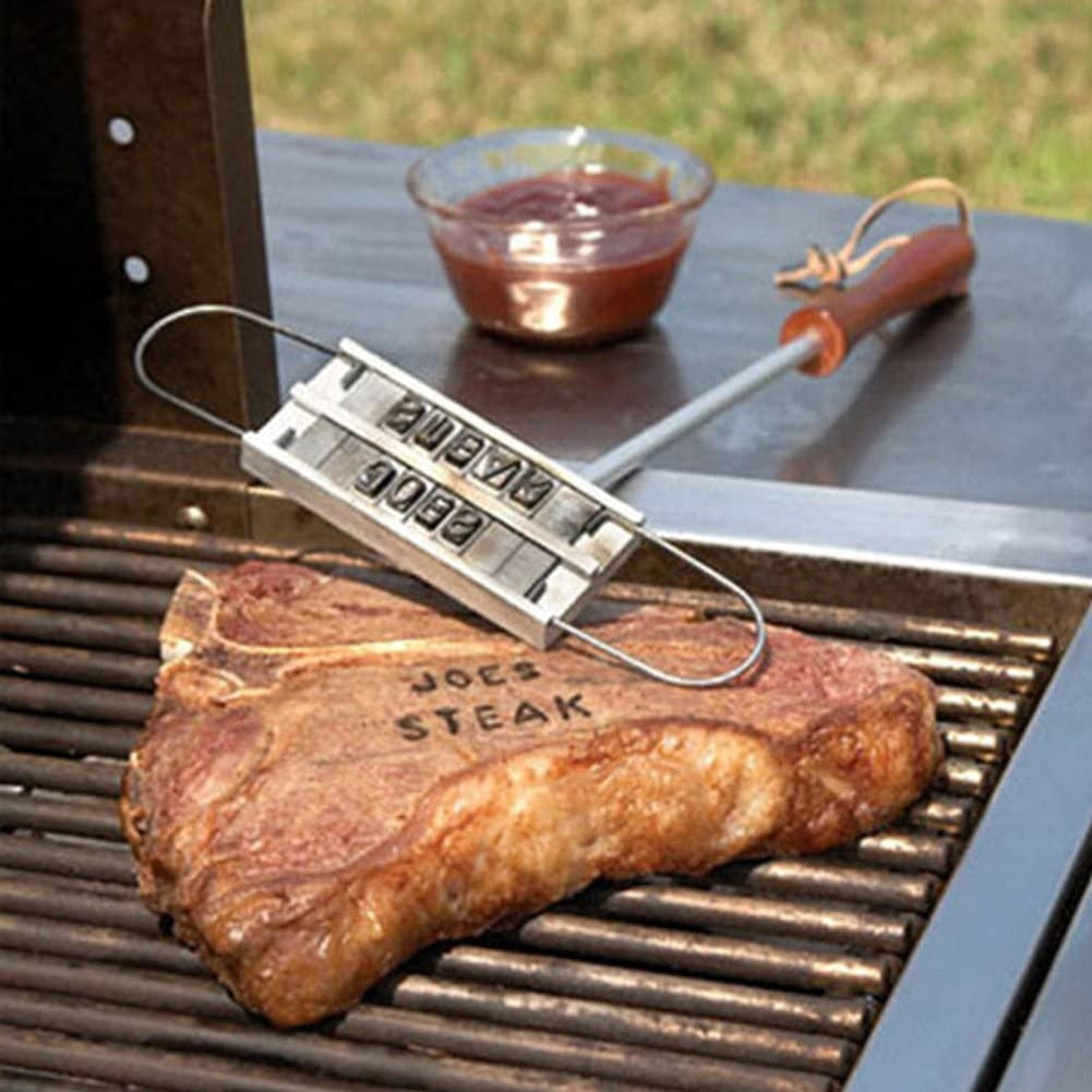 BBQ Branding Iron BBQ Steak Tool Meat Grill Forks