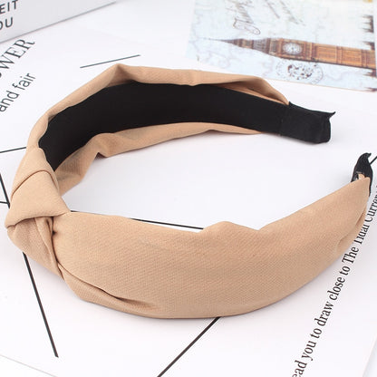 Wide Top Knot Hair Bands For Women Headdress