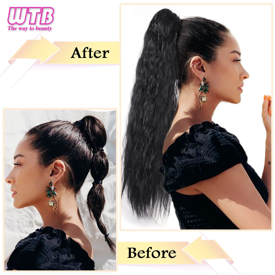 Beauty WTB Long Afro Kinky Curly Ponytail for Women