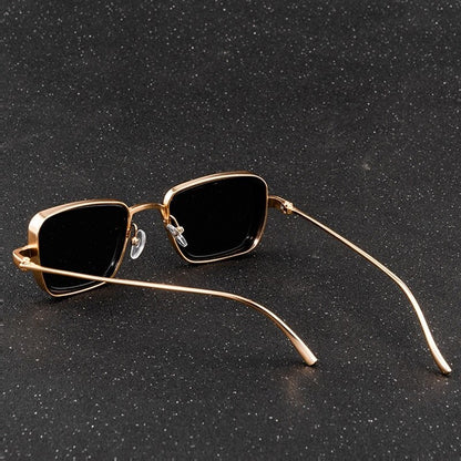 New Vintage Steampunk Sunglasses Metal Square