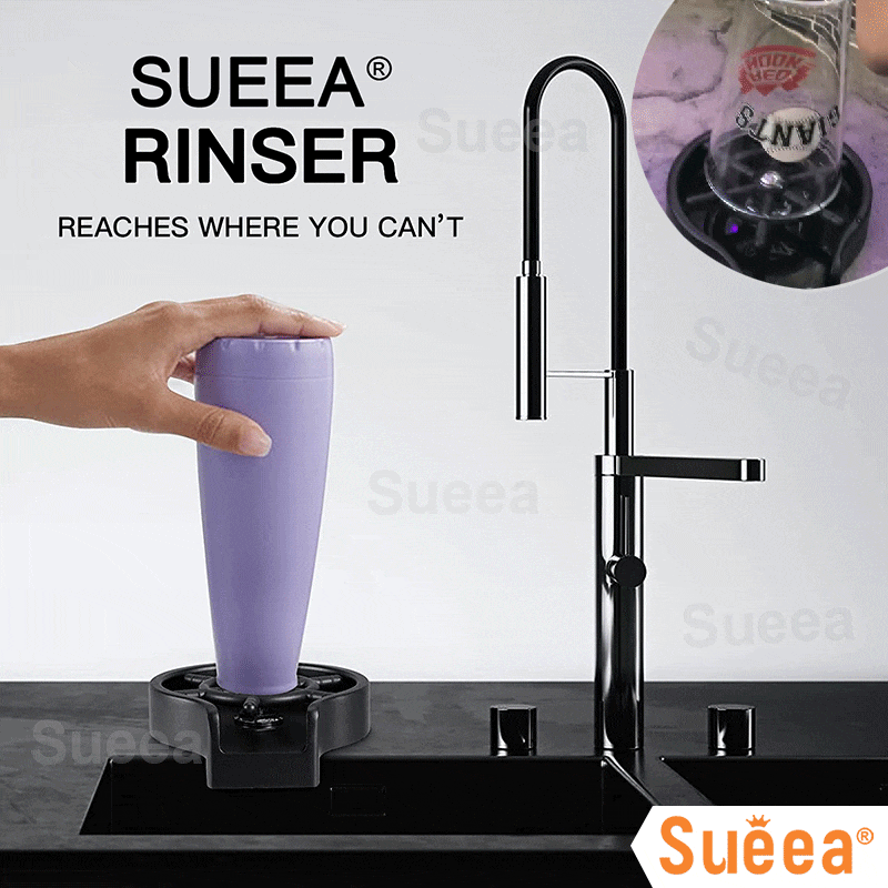 Faucet Glass Rinse for Kitchen Sink Automatic Cup Washer