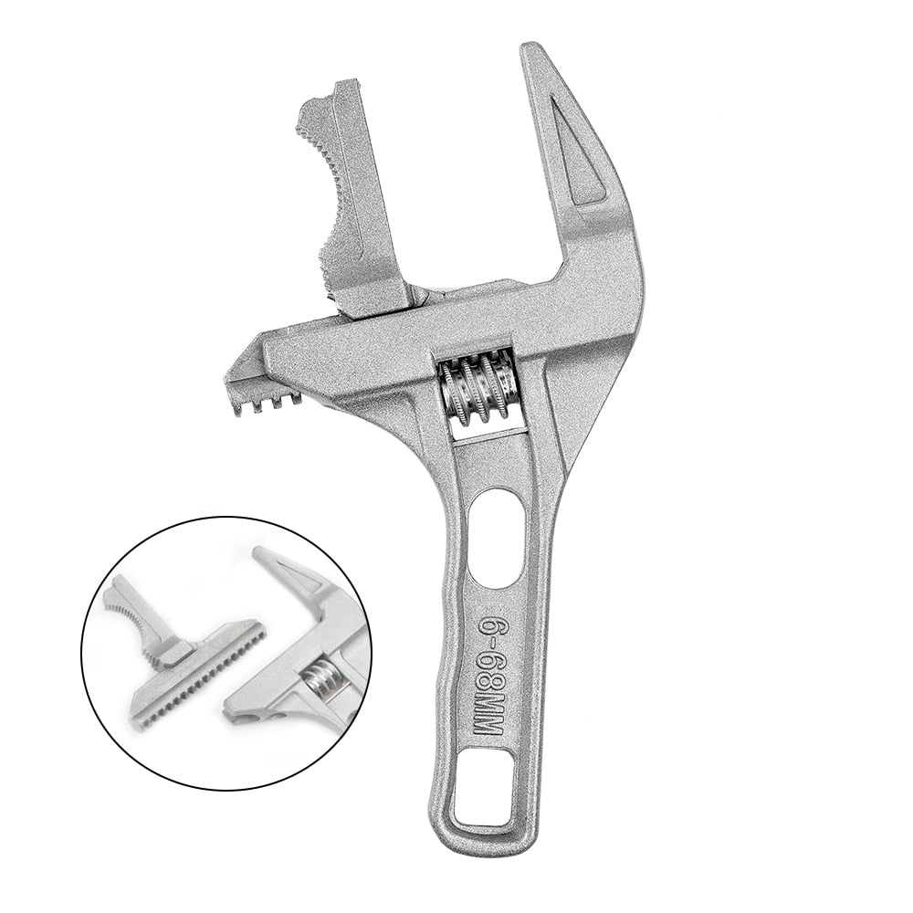 Adjustable Wrench Short Handle Universal Spanner Key