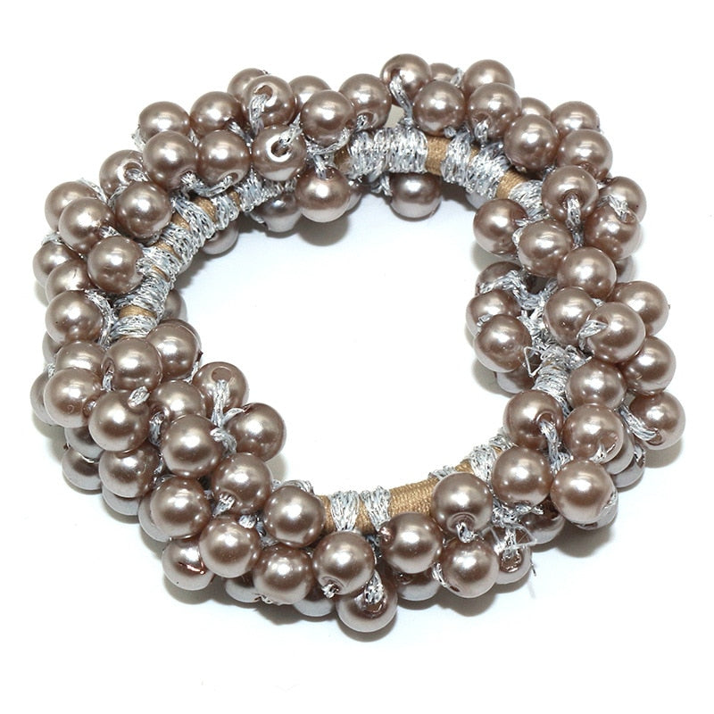 Woman Big Pearl Hair Ties Fashion Korean Style