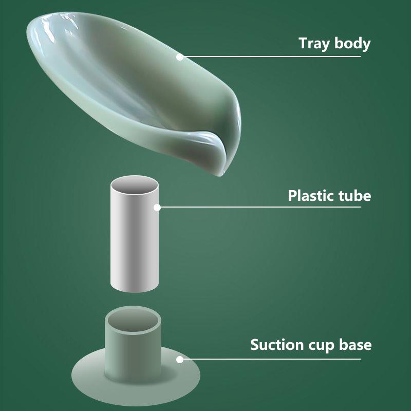 Leaf Shape Soap Box Drain Soap Holder Box