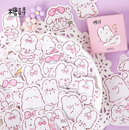 Scrapbooking Stickers Set Kawaii Rabbit Decorative Sticker