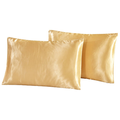 Queen Satin Silk Pillowcase Pillow Case Cover