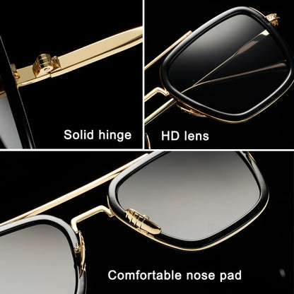 luxury Fashion Tony Stark Style for women Sunglasses