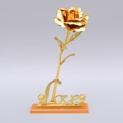 Valentine Foil Plated Lighting Roses Creative Gift