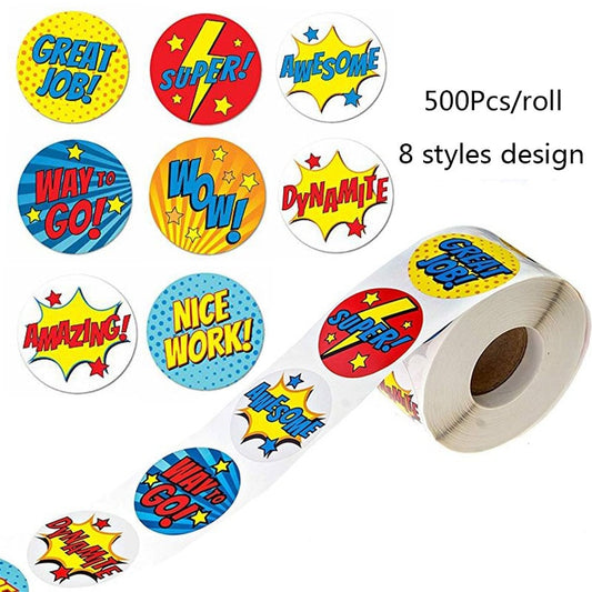 Super Hero Reward Stickers Stickers Designs