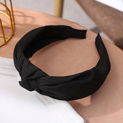 Wide Top Knot Hair Bands For Women Headdress