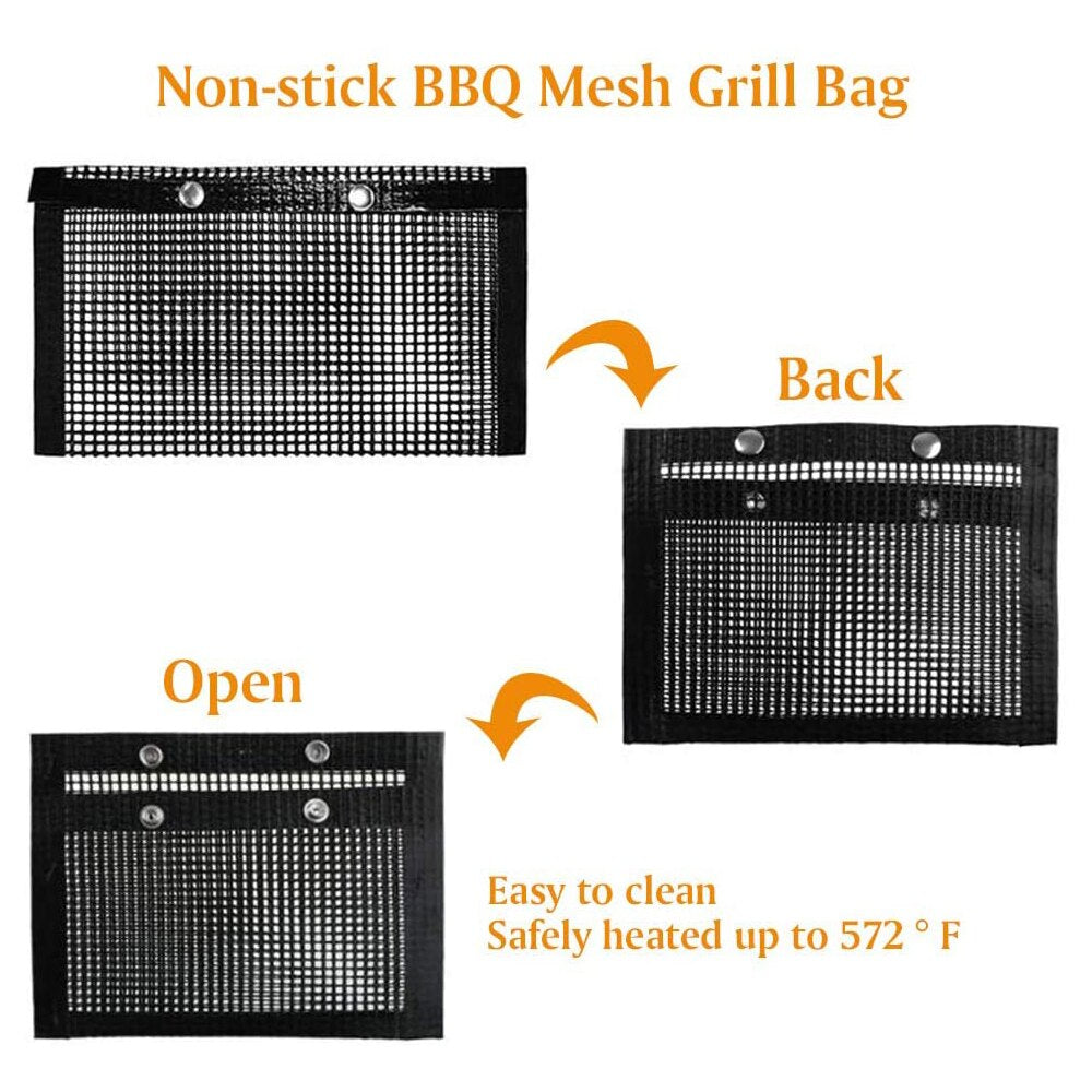 Non-Stick Mesh Grilling Bag Reusable BBQ Bags