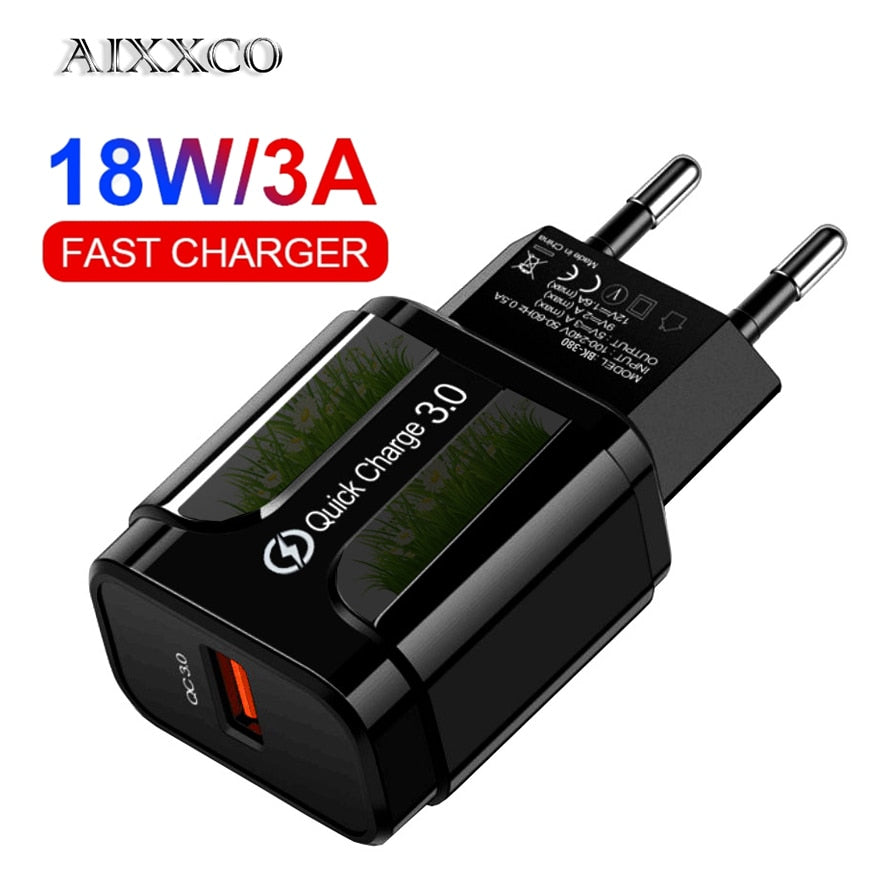 AIXXCO Quick Charge 3.0 QC 18W PD USB Charger QC3.0 Fast Charging