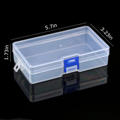Transparent Plastic Storage Jewelry Box Compartment