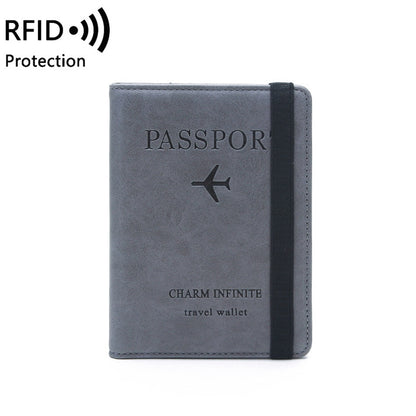Women Men RFID Vintage Business Passport Covers Holder