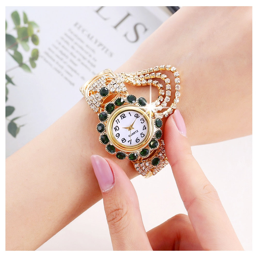 Luxury Rhinestone Bracelet Watch Wristwatch