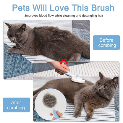 Pet Cat Brush Dog Comb Hair Removes
