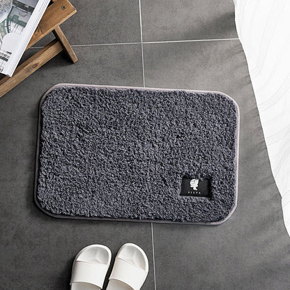 High-hair bathroom toilet door absorbent floor mat