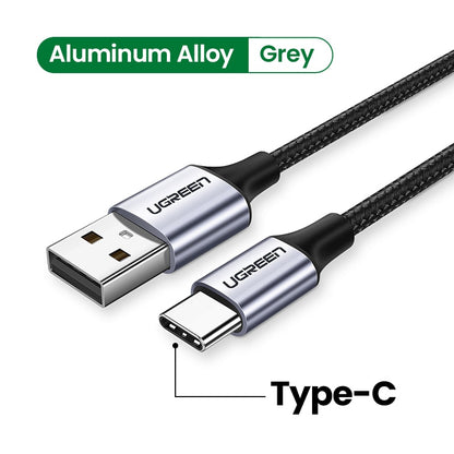 Micro USB Cable 3A Nylon Fast Charging USB Type C Cable