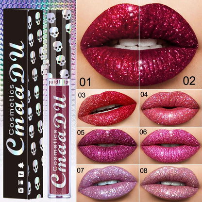 Beauty Sexy Shimmer Diamond Matte To Glitter Liquid Lipstick