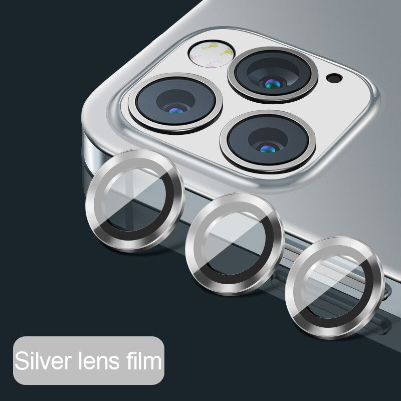 Back metal Camera Lens Tempered Glass Film Protector