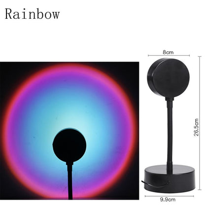 Sunset Lamp Projector Rainbow Atmosphere Led Night Light