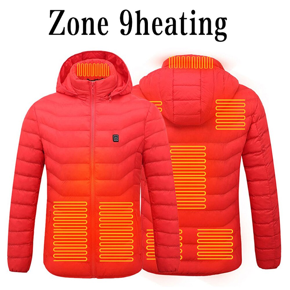 Heated Vest Jacket Washable Usb Charging Hooded