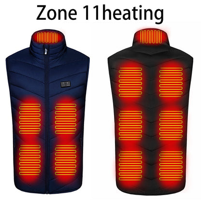 New USB Electric Heated Vest Winter Smart Heating Jackets