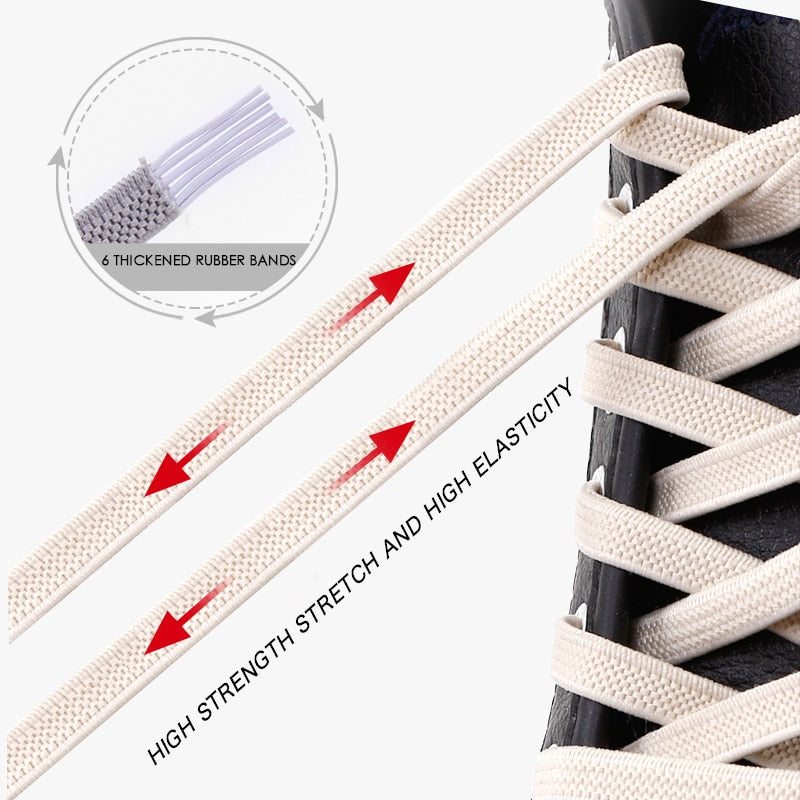 Elastic Shoelaces No Tie Shoe laces Outdoor