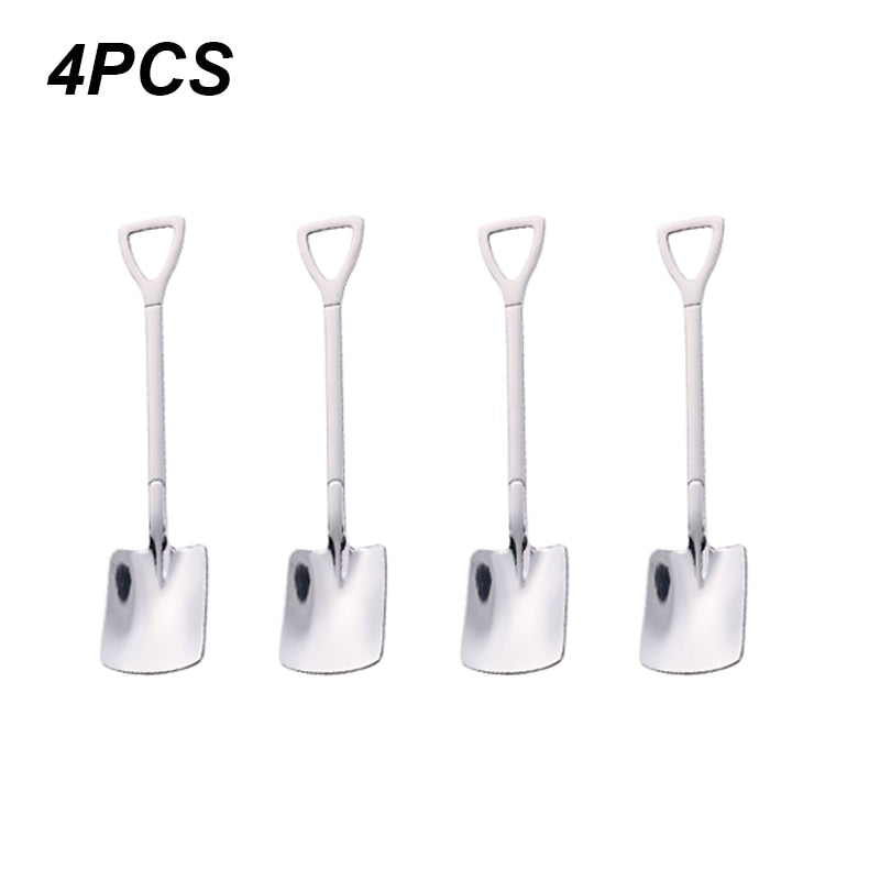 Shovel Spoons Stainless Steel Teaspoons Tableware